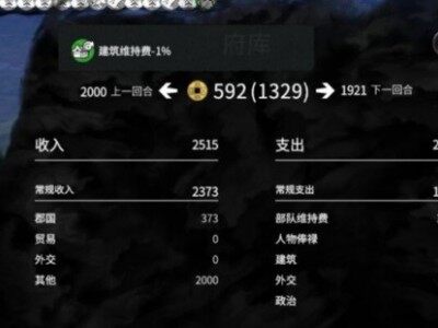 【Buff】建筑维持费 减15%~75% 全派系 只对玩家有效